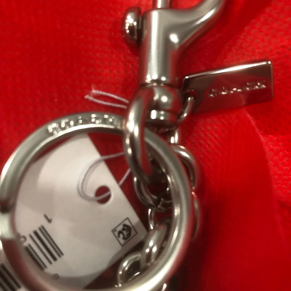 Coach Eight ball bag charm/keychain